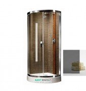 Душова кабіна Radaway Diana 90х90 см профіль хром скло графіт 30302-01-05NA