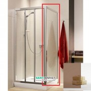 Стінка душова Radaway Treviso S 75 профіль хром коричневе скло 32433-01-08N