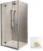 Душова кабіна Radaway Torrenta KDJ 80x90 см ліва профіль хром скло карре 32247-01-10NL