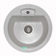 Мийка для кухні кругла Буль-Буль Valencia врізна Маграніт білий 108040001