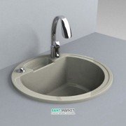 Мийка для кухні кругла Буль-Буль Valencia врізна Маграніт сірий 108040013