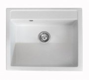 Мийка для кухні прямокутна Буль-Буль Oregon врізна Маграніт білий 108060001