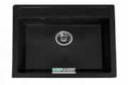 Мийка для кухні прямокутна Буль-Буль Oregon врізна Маграніт світло-чорний 108060004
