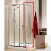 Стінка душова Radaway Treviso S 75 профіль хром коричневе скло 32433-01-08N