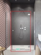 Душові двері Radaway Torrenta DWJS 712 права профіль хром прозоре скло 320712-01-01R