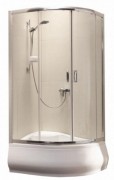 Душова кабіна Radaway Premium Plus E1700 120х90 см профіль хром скло фабрик 30483-01-06N