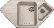 Мойка для кухни трапециевидная Буль-Буль Tirion врезная Магранит песочный 114010007