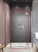 Душові двері Radaway Torrenta DWJS 812 права профіль хром прозоре скло 320812-01-01R