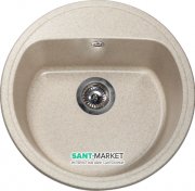 Мийка для кухні кругла Буль-Буль Malibu врізна Маграніт пісочний 117050007
