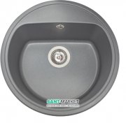 Мийка для кухні кругла Буль-Буль Malibu врізна Маграніт сірий 117050013