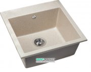 Мийка для кухні прямокутна Буль-Буль Bodrum 510 врізна Маграніт пісочний 116050007