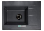 Мийка для кухні прямокутна Буль-Буль Bodrum 650 врізна Маграніт світло-чорний 115060004