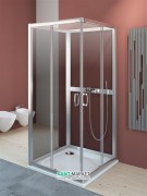 Комплект задних стенок Radaway Premium Plus 2S 80 см профиль хром стекло фабрик 33443-01-06N