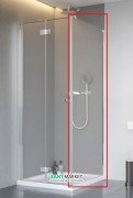 Стінка душова Radaway Nes S1 100 профіль хром прозоре скло 10039100-01-01