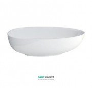 Ванна кам'яна окремостояча Burlington Teadrop Grande 191x82 см білий M11FCS