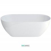 Ванна кам'яна окремостояча Burlington Formoso 169x80 см білий N2A