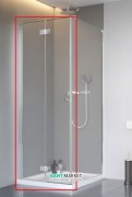 Душевая дверь Radaway Nes KDJ B 80 левая профиль хром прозрачное стекло 10025080-01-01L