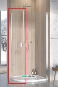 Душові двері Radaway Nes PDD I 80 ліва профіль хром прозоре скло 10020080-01-01L