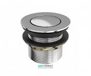 Донний клапан для ванни Burlington хром CW1