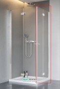 Душові двері Radaway Nes KDD B 100 права профіль хром прозоре скло 10024100-01-01R