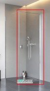 Душевая дверь Radaway Nes KDJ I 100 правая профиль хром прозрачное стекло 10022100-01-01R
