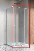 Душові двері Radaway Nes KDJ II 120 права профіль хром прозоре скло 10032120-01-01R