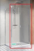 Душевая дверь Radaway Nes KDS I 120 правая профиль хром прозрачное стекло 10023120-01-01R