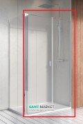 Душові двері Radaway Nes KDS II 120 права профіль хром прозоре скло 10033120-01-01R