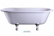 Ванна акриловая свободностоящая Burlington Windsor 169x74.5 см белый E3