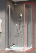Душові двері Radaway Nes KDD II 100 права профіль хром прозоре скло 10031100-01-01R