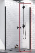Душові двері Radaway Nes Black KDD I 100 права чорний профіль прозоре скло 10021100-54-01R