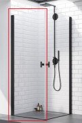 Душові двері Radaway Nes Black KDD I 90 ліва чорний профіль прозоре скло 10021090-54-01L