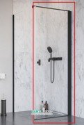 Душові двері Radaway Nes Black KDJ I 100 права чорний профіль прозоре скло 10022100-54-01R