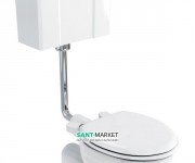 Набір труб для низького бачка: труба зливу і з'єднувальний елемент бачка Burlington латунь хром T31 CHR