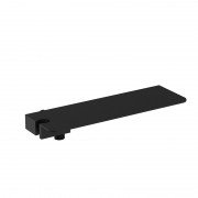 Шланговое подключение GRB in Cool Black с держателем для душа и полкой чёрный матовый 00070012