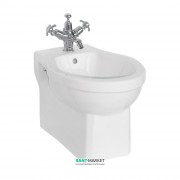Биде подвесное Burlington 35.5x50 см санфарфор белый Р11