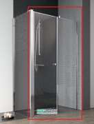 Душевая дверь Radaway Eos II KDS 120 правая профиль хром прозрачное стекло 3799484-01R