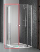 Душові двері Radaway Eos II PDD 100 ліва профіль хром прозоре скло 3799472-01L