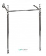 Консоль под прямоугольную раковину Burlington 78 см латунь хром T50 CHR