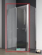 Душові двері Radaway Eos II KDS 100 ліва профіль хром прозоре скло 3799482-01L