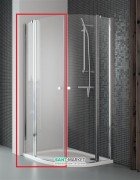 Душові двері Radaway Eos II PDD 80 ліва профіль хром прозоре скло 3799470-01L