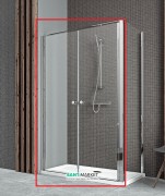 Душевая дверь Radaway Eos II DWD+S door 100 профиль хром прозрачное стекло 3799492-01