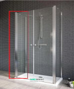 Стенка душевая Radaway EOS II S1 100 левая профиль хром прозрачное стекло 3799412-01L