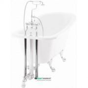 Труби підведення води Burlington декоративні латунь хром W6