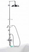 Душова система Burlington з термостатичним змішувачем верхнім і ручним душем хром H112-CL CHR