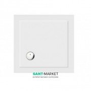 Душовий піддон Burlington 900х900 мм акрил білий Z1161