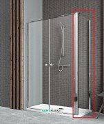 Стенка душевая Radaway EOS II S1 100 правая профиль хром прозрачное стекло 3799412-01R