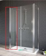 Стенка душевая Radaway EOS II S1 90 левая профиль хром прозрачное стекло 3799411-01L