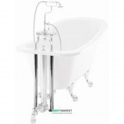 Трубы подвода воды Burlington декоративные латунь хром W6