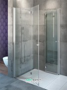 Душевая кабина Radaway Eos KDD-B 80х90 см без порога хром прозрачное стекло 37343-01-01NB